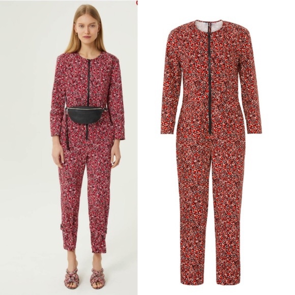 Rebecca Minkoff Pants - NWT Rebecca Minkoff Red Clover Jumper Jumpsuit